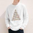 Baseball Christmas Tree Light Xmas Tees Boys Kids Men Youth Long Sleeve Tee