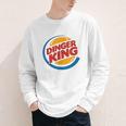 Baseball Dinger King Logo For Home Run Players And Fan Youth Long Sleeve Tee Baseball Dinger King Logo For Home Run Players And Fan Youth Long Sleeve Tee