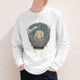 Baseball Drip Ice Cream Glove With Sprinkles And Ball Youth Premium Tri-Blend Youth Long Sleeve Tee