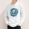 Baseball Drip Ice Cream Sprinkles Baseball Player Premium Tri-Blend Youth Long Sleeve Tee