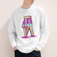 Baseball Ice Cream Drip Boys Glove Sprinkles Baseball Lover Youth Long Sleeve Tee