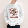 Boys & Women Men Baseball Valentine With Hearts Sporty Love Youth Long Sleeve Tee