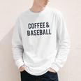 Coffee And Baseball Youth Long Sleeve Tee