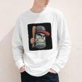 Cool Dollar Bill Guy With Cap And Baseball Costume Premium Tri-Blend Youth Long Sleeve Tee
