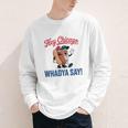 Hey Chicago Whadya Say Baseball Hot Dog Youth Long Sleeve Tee Hey Chicago Whadya Say Baseball Hot Dog Youth Long Sleeve Tee