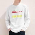 Hit Hard Run Fast Turn Left Baseball Quote Fan Coach Premium Tri-Blend Youth Long Sleeve Tee Hit Hard Run Fast Turn Left Baseball Quote Fan Coach Premium Tri-Blend Youth Long Sleeve Tee