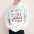 I’Ll Be Home For Christmas Baseball Ugly Sweater Art Youth Long Sleeve Tee I’Ll Be Home For Christmas Baseball Ugly Sweater Art Youth Long Sleeve Tee