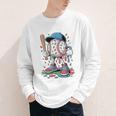 Melting Slime Sprinkle Baseball Mascot With Bat Youth Long Sleeve Tee Melting Slime Sprinkle Baseball Mascot With Bat Youth Long Sleeve Tee