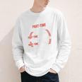 Part Time Warm Up Partner Pitching Baseball Full Time Dad Youth Long Sleeve Tee