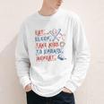 Retro Eat Sleep Take Kids To Sports Repeat Game Day Baseball Youth Long Sleeve Tee