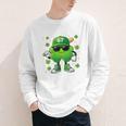 Shamrocks Playing Baseball St Patricks Day 6 7 Meme Men Boys Youth Long Sleeve Tee Shamrocks Playing Baseball St Patricks Day 6 7 Meme Men Boys Youth Long Sleeve Tee