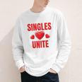 Singles Unite Valentines Day Humor For Singles Raglan Baseball Tee Youth Long Sleeve Tee