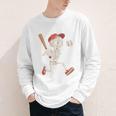 Skeleton Batting Baseball Halloween Boys Men Kids Youth Long Sleeve Tee Skeleton Batting Baseball Halloween Boys Men Kids Youth Long Sleeve Tee