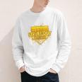 Strike Out Childhood Cancer Boys Baseball Drip Gold Ribbon Youth Long Sleeve Tee