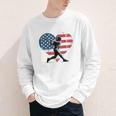 Valentines Baseball Batter Silhouette Heart Men Boys Kid Youth Long Sleeve Tee Valentines Baseball Batter Silhouette Heart Men Boys Kid Youth Long Sleeve Tee