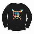 10 Years Old 10th Birthday Baseball Ice Cream Dripping Boys Youth Long Sleeve Tee 10 Years Old 10th Birthday Baseball Ice Cream Dripping Boys Youth Long Sleeve Tee