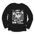 100 Days Of School Baseball Bat 100th Day Of School Youth Long Sleeve Tee