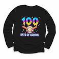 100 Days Of School Baseball Ice Cream Drip Kids Boys Teacher Youth Long Sleeve Tee