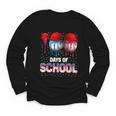 100 Days Of School Dripping Baseball 100th Day Teacher Boy Youth Long Sleeve Tee