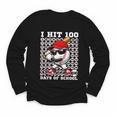 100 Days Of School Retro Baseball Sport For Boys Teachers Youth Long Sleeve Tee