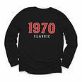 55 Year Old 1970 Classic Baseball Fan 55th Birthday Youth Long Sleeve Tee
