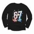 6 7 Baseball Six Seven Meme 67 Hands Kids Men Women Youth Long Sleeve Tee 6 7 Baseball Six Seven Meme 67 Hands Kids Men Women Youth Long Sleeve Tee