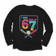 I Was 6 Now Im 7 Ice Cream Drip Baseball For Men Women Kids Youth Long Sleeve Tee