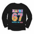 6 7 Mason Baseball Drip Number 67 Player Or 67th Birthday Youth Long Sleeve Tee 6 7 Mason Baseball Drip Number 67 Player Or 67th Birthday Youth Long Sleeve Tee
