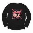 6 7 Melting Number Arrow Baseball Drip Valentine's Day Youth Long Sleeve Tee 6 7 Melting Number Arrow Baseball Drip Valentine's Day Youth Long Sleeve Tee