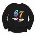 6 7 Six Seven Meme Hands Ice Cream Baseball Drip Boy Girl Youth Long Sleeve Tee 6 7 Six Seven Meme Hands Ice Cream Baseball Drip Boy Girl Youth Long Sleeve Tee