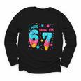 I Was 6 Now I'm 7 67 Birthday Baseball Drip 7 Year Old Youth Long Sleeve Tee I Was 6 Now I'm 7 67 Birthday Baseball Drip 7 Year Old Youth Long Sleeve Tee