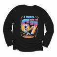 I Was 6 Now I'm 7 Baseball Birthday Boy For Teens Kids Youth Long Sleeve Tee