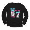 Now Im 6 Next Year I'Ll Be 7 Baseball Ice Cream Drip 67 Meme Youth Long Sleeve Tee Now Im 6 Next Year I'Ll Be 7 Baseball Ice Cream Drip 67 Meme Youth Long Sleeve Tee