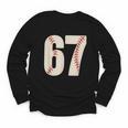 67 Baseball Six Seven 6 7 Meme 67 Youth Long Sleeve Tee