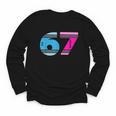 67 Crayon Cool Baseball Crayon 6 7 67 Youth Long Sleeve Tee