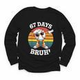 67 Days Of School Bruh Teacher Kids Dabbing Baseball Youth Long Sleeve Tee 67 Days Of School Bruh Teacher Kids Dabbing Baseball Youth Long Sleeve Tee