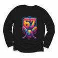 67 Meme Trendy Baseball Number 67 Player Six Seven Youth Long Sleeve Tee 67 Meme Trendy Baseball Number 67 Player Six Seven Youth Long Sleeve Tee