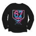 67 Six Seven Baseball Ice Cream Drip Cool Meme 67 Youth Long Sleeve Tee