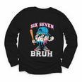67 Six Seven Baseball Ice Cream Drip Number 67 Player Youth Long Sleeve Tee 67 Six Seven Baseball Ice Cream Drip Number 67 Player Youth Long Sleeve Tee