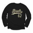 67 Six Seven Bruh Meme Baseball Style Vintage Youth Long Sleeve Tee
