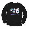 6th Birthday Boy Bro I'm 6 Year Old Baseball Ice Cream Drip Youth Long Sleeve Tee 6th Birthday Boy Bro I'm 6 Year Old Baseball Ice Cream Drip Youth Long Sleeve Tee