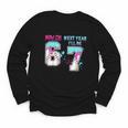6th Birthday Now I'm 6 Next Year I'Ll Be 7 Baseball Drip 67 Youth Long Sleeve Tee 6th Birthday Now I'm 6 Next Year I'Ll Be 7 Baseball Drip 67 Youth Long Sleeve Tee