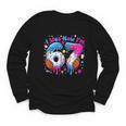 7th Birthday I Was 6 Now I'm 7 Baseball Ice Cream Drip Youth Long Sleeve Tee