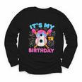 8th Birthday Baseball 8 Year Old Ice Cream Drip Boy Baseball Youth Long Sleeve Tee
