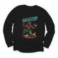 Backstop Catcher Baseball Graphic Youth Long Sleeve Tee