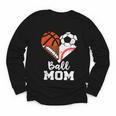 Ball Mom Heart Soccer Basketball Baseball Football Mom Youth Long Sleeve Tee Ball Mom Heart Soccer Basketball Baseball Football Mom Youth Long Sleeve Tee