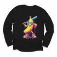 Banana With Baseball Bat Street Baseball Drip Youth Long Sleeve Tee
