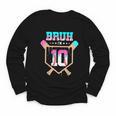 Baseball 10 Year Old Ice Cream Drip 10th Birthday Boy Player Youth Long Sleeve Tee Baseball 10 Year Old Ice Cream Drip 10th Birthday Boy Player Youth Long Sleeve Tee