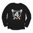Baseball 4 Year Old Ice Cream Drip 4th Birthday Boy Number 4 Youth Long Sleeve Tee Baseball 4 Year Old Ice Cream Drip 4th Birthday Boy Number 4 Youth Long Sleeve Tee