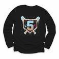 Baseball 5 Year Old Ice Cream Drip 5th Birthday Boy Number 5 Youth Long Sleeve Tee Baseball 5 Year Old Ice Cream Drip 5th Birthday Boy Number 5 Youth Long Sleeve Tee